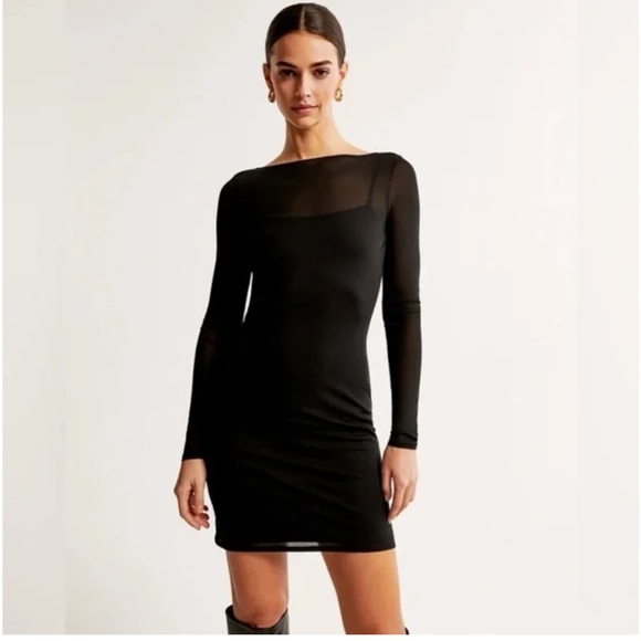 Abercrombie & Fitch Black Mini Dress - Picture 2 of 16
